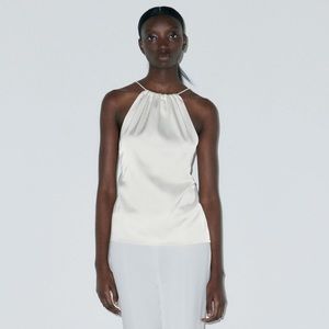 Satin Effect Tank Top